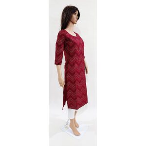 Women Cotton Kurta Inbuilt Padded Breast Cover Design 11