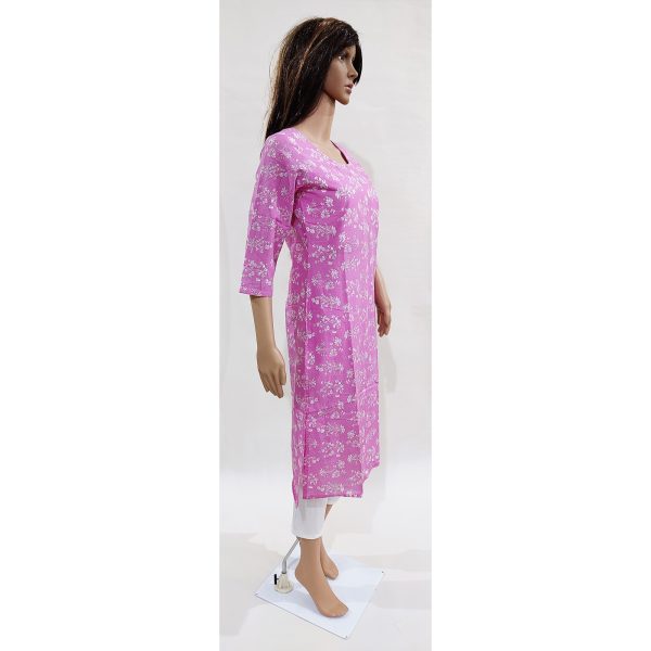 Women Cotton Kurta Inbuilt Padded Breast Cover Design 13