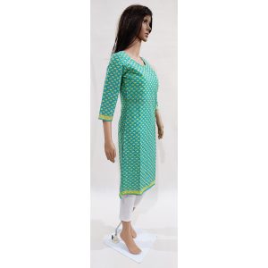 Women Cotton Kurta Inbuilt Padded Breast Cover Design 15
