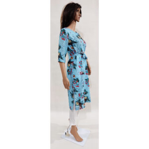 Women Kurta Inbuilt Fabric Belt Design 30