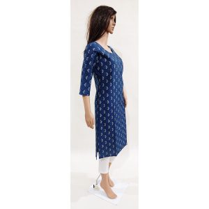 Women Cotton Kurta Inbuilt Padded Breast Cover Design 1