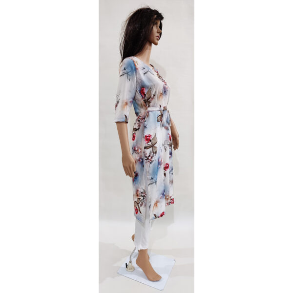 Women Kurta Inbuilt Fabric Belt Design 32