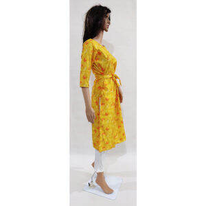 Women Kurta Inbuilt Fabric Belt Design 36