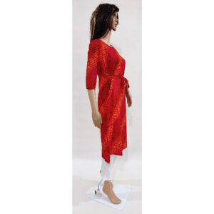Women Kurta Inbuilt Fabric Belt Design 39