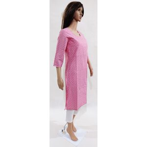 Women Cotton Kurta Inbuilt Padded Breast Cover Design 6