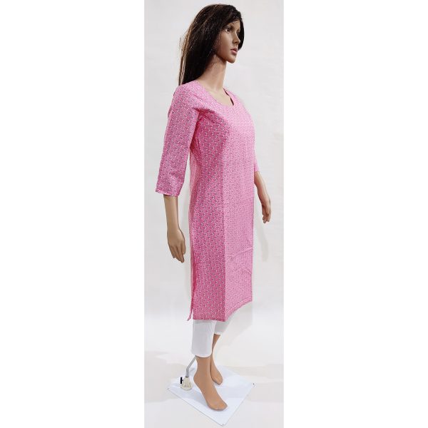 Women Cotton Kurta Inbuilt Padded Breast Cover Design 6