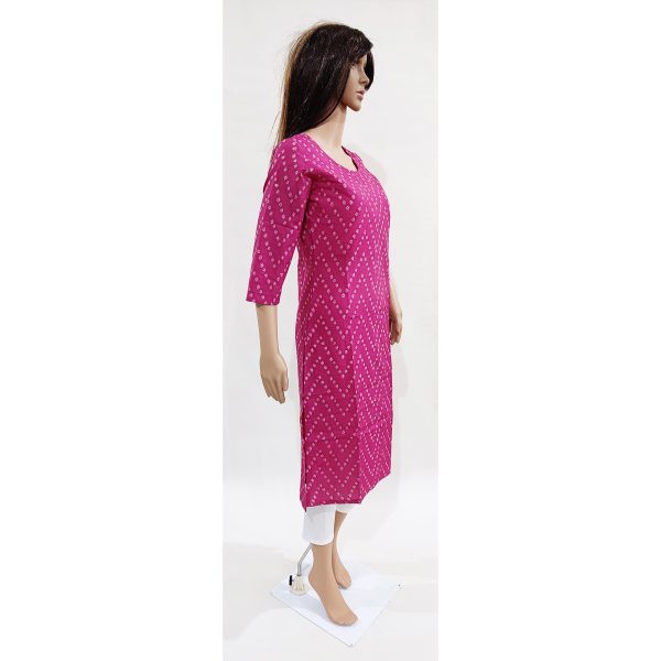 Women Cotton Kurta Inbuilt Padded Breast Cover Design 8