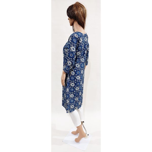 Women Cotton Kurta Inbuilt Padded Breast Cover Design 2 - Image 3