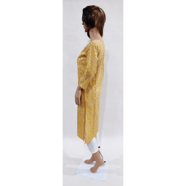 Women Cotton Kurta Inbuilt Padded Breast Cover Design 17 - Image 3