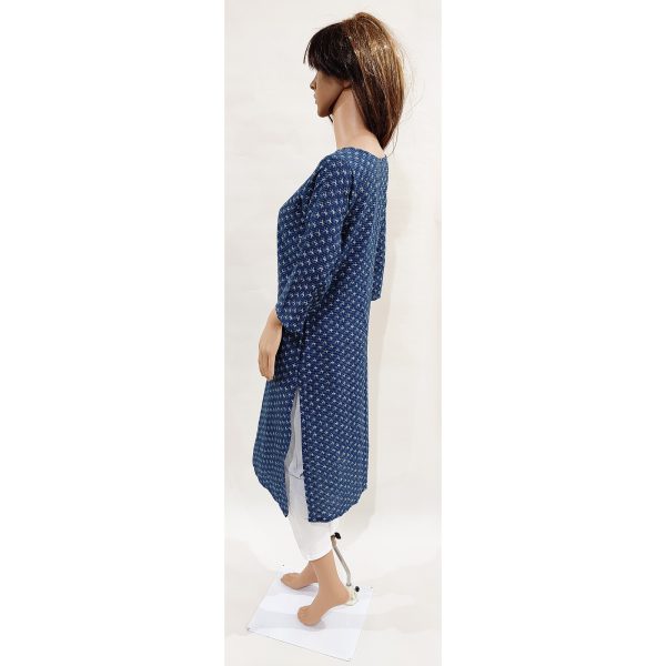 Women Cotton Kurta Inbuilt Padded Breast Cover Design 4 - Image 3