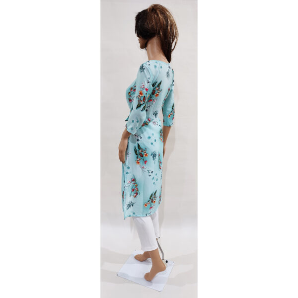 Women Kurta Inbuilt Fabric Belt Design 31 - Image 3