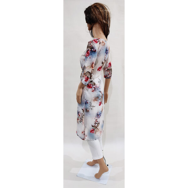 Women Kurta Inbuilt Fabric Belt Design 32 - Image 3