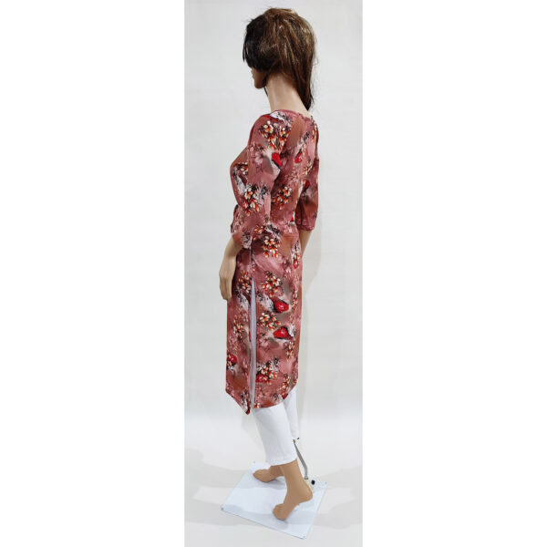 Women Kurta Inbuilt Fabric Belt Design 35 - Image 3