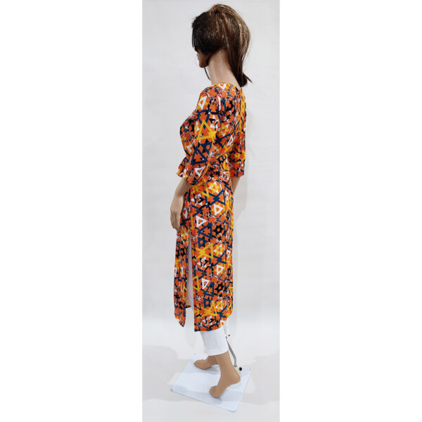 Women Kurta Inbuilt Fabric Belt Design 38 - Image 3