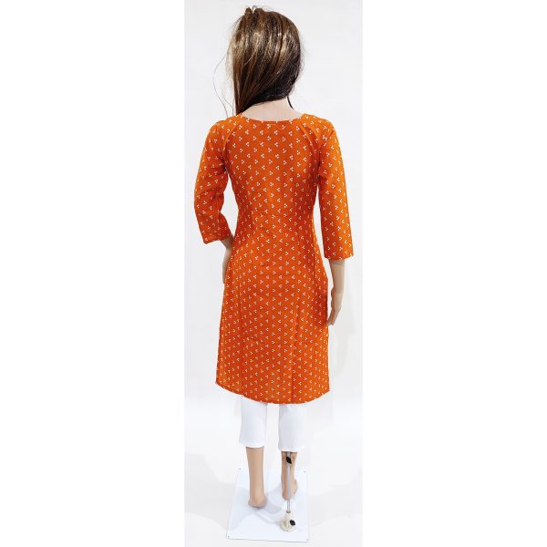 Women Cotton Kurta Inbuilt Padded Breast Cover Design 27 - Image 4