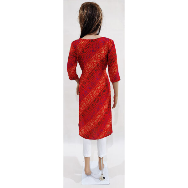Women Kurta Inbuilt Fabric Belt Design 39 - Image 4