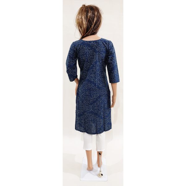 Women Cotton Kurta Inbuilt Padded Breast Cover Design 5 - Image 4