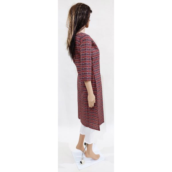 Women Cotton Kurta Inbuilt Padded Breast Cover Design 12 - Image 5