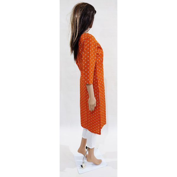 Women Cotton Kurta Inbuilt Padded Breast Cover Design 27 - Image 5