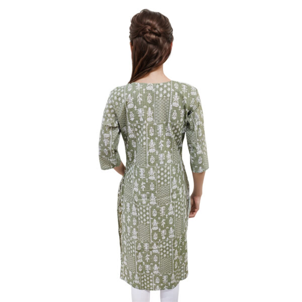 Women Cotton Kurta Kantha Design 103 - Image 2