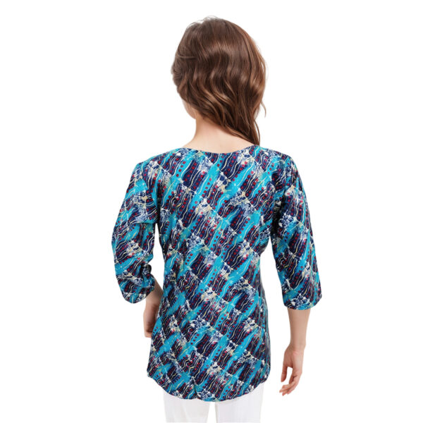 Women Rayon Top Gold Foil Design 4 - Image 2
