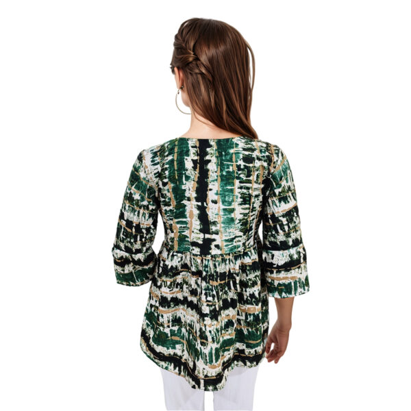 Women Rayon Top Gold Foil Design 21 - Image 2