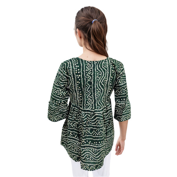 Women Rayon Top Gold Foil Design 30 - Image 2