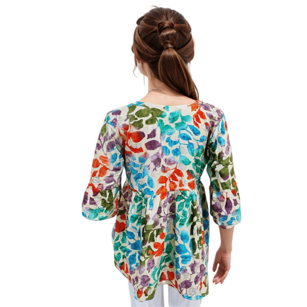 Women Rayon Top Gold Foil Design 35 - Image 2