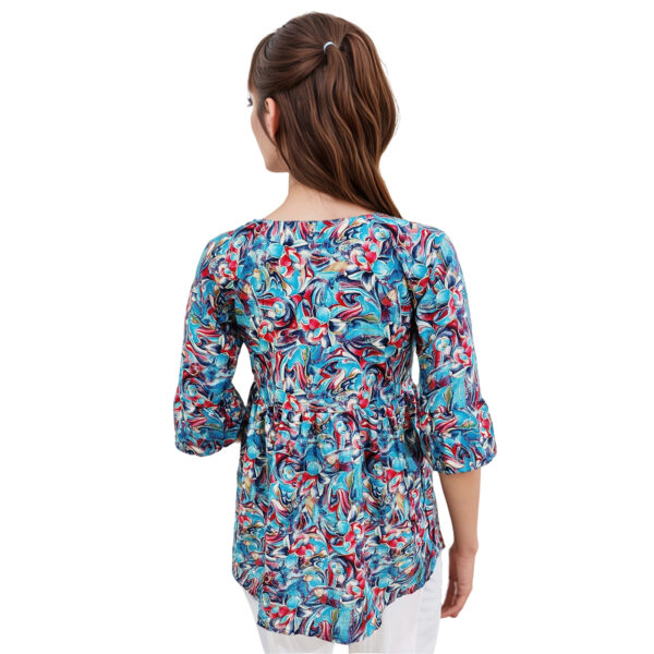 Women Rayon Top Gold Foil Design 37 - Image 2