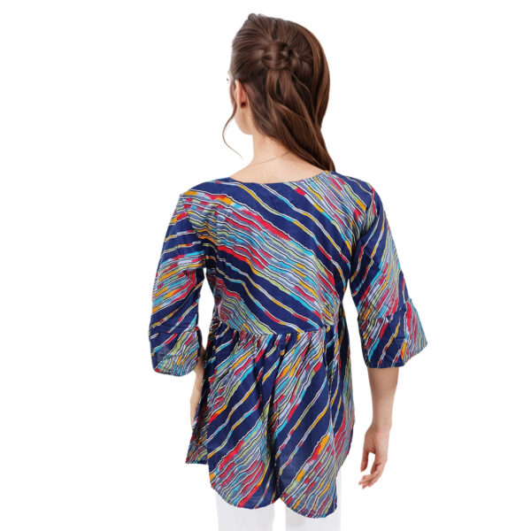 Women Rayon Top Gold Foil Design 44 - Image 2