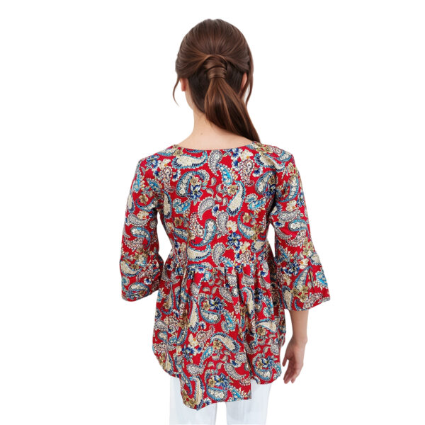 Women Rayon Top Gold Foil Design 45 - Image 2