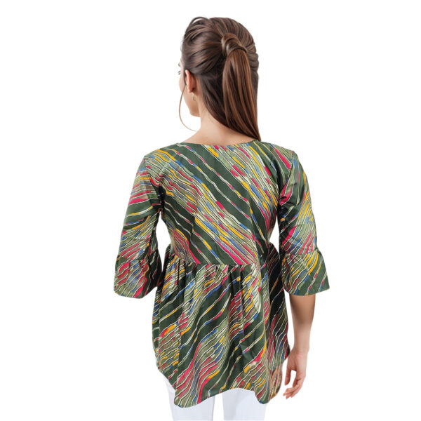 Women Rayon Top Gold Foil Design 46 - Image 2