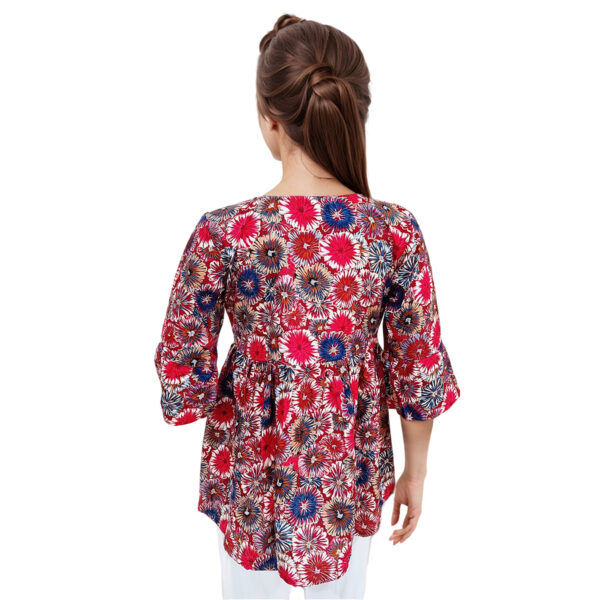 Women Rayon Top Gold Foil Design 47 - Image 2