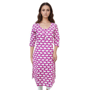 Women Cotton Kurta Kantha Design 100