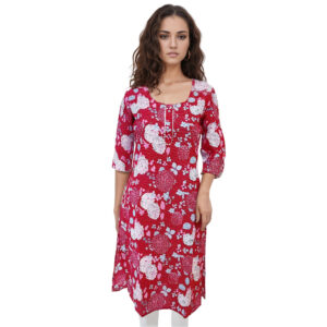 Women Cotton Kurta Kantha Design 101