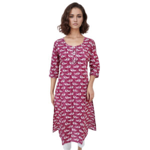 Women Cotton Kurta Kantha Design 109