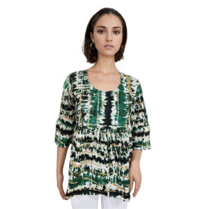 Women Rayon Top Gold Foil Design 21