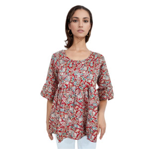 Women Rayon Top Gold Foil Design 28