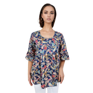 Women Rayon Top Gold Foil Design 29