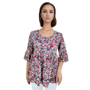 Women Rayon Top Gold Foil Design 36