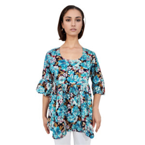 Women Rayon Top Gold Foil Design 38