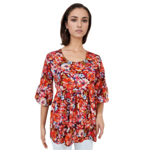Women Rayon Top Gold Foil Design 39