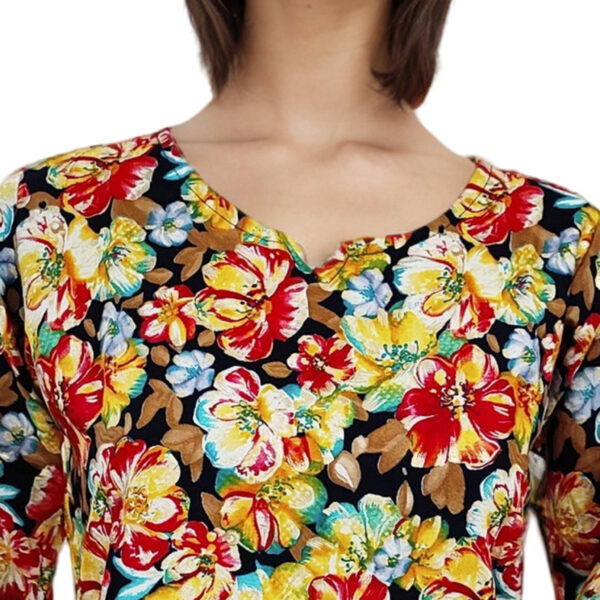 Women Rayon Top Gold Foil Design 2 - Image 3