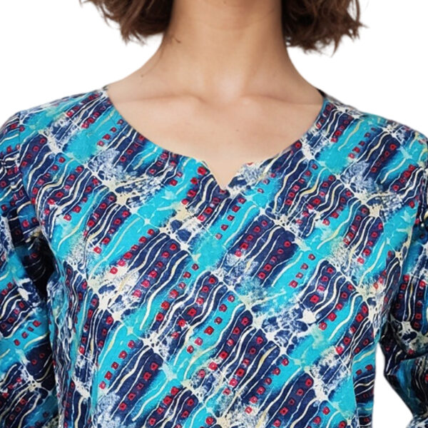 Women Rayon Top Gold Foil Design 4 - Image 3